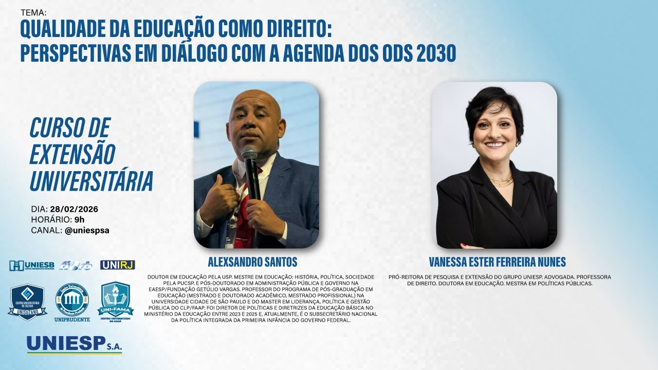 QUALIDADE DA EDUCAÇÃO COMO DIREITO: PERSPECTIVAS EM DIÁLOGO COM A AGENDA DOS ODS 2030