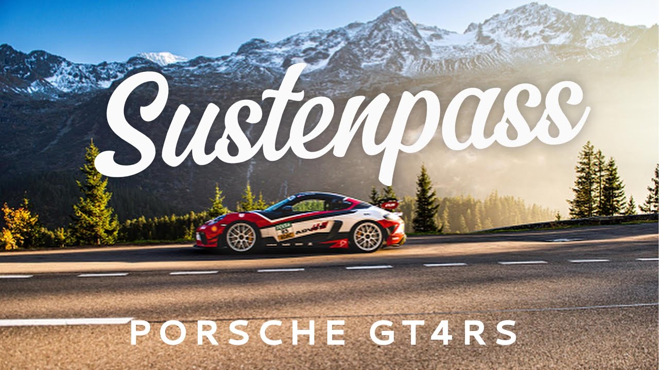 Sustenpass PORSCHE GT4RS | Full sound | sunset drive