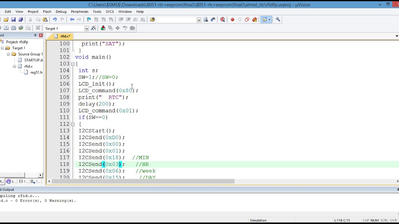 EMBEDDED TUTORIAL LAB-11.1 (I2C CODING Explanation 8051)-TAMIL