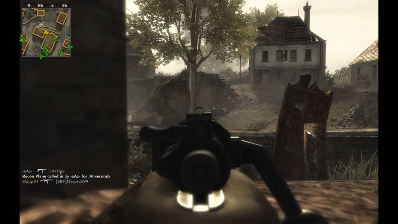 Call of Duty - World at War Multiplayer: Gameplay (PC) Kar98 on Outskirts (1/2)