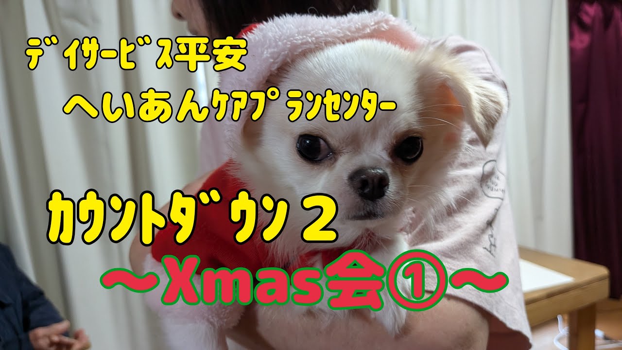 【Vlog744】ﾃﾞｲｻｰﾋﾞｽ平安　へいあんｹｱﾌﾟﾗﾝｾﾝﾀｰ  カウントダウン２　　へいあんクリスマス会①