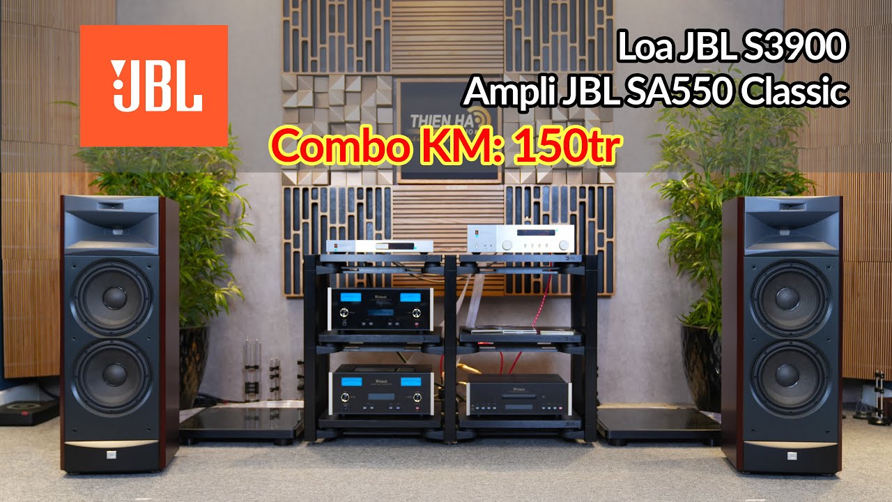 Loa JBL S3900 Phối Ghép Cùng Thương Hiệu Ampli JBL SA550 Classic - Combo KM Giá 150tr
