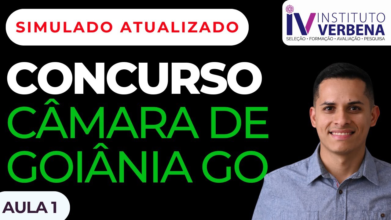 SIMULADO ATUALIZADO Câmara de Goiânia GO Legislação Municipal 2026 Questões INÉDITAS e Teoria