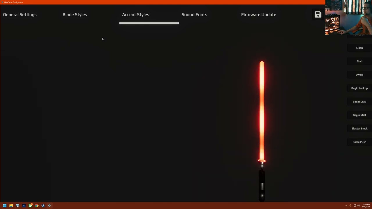Lightsaber Configurator (GoldenHarvest V3)