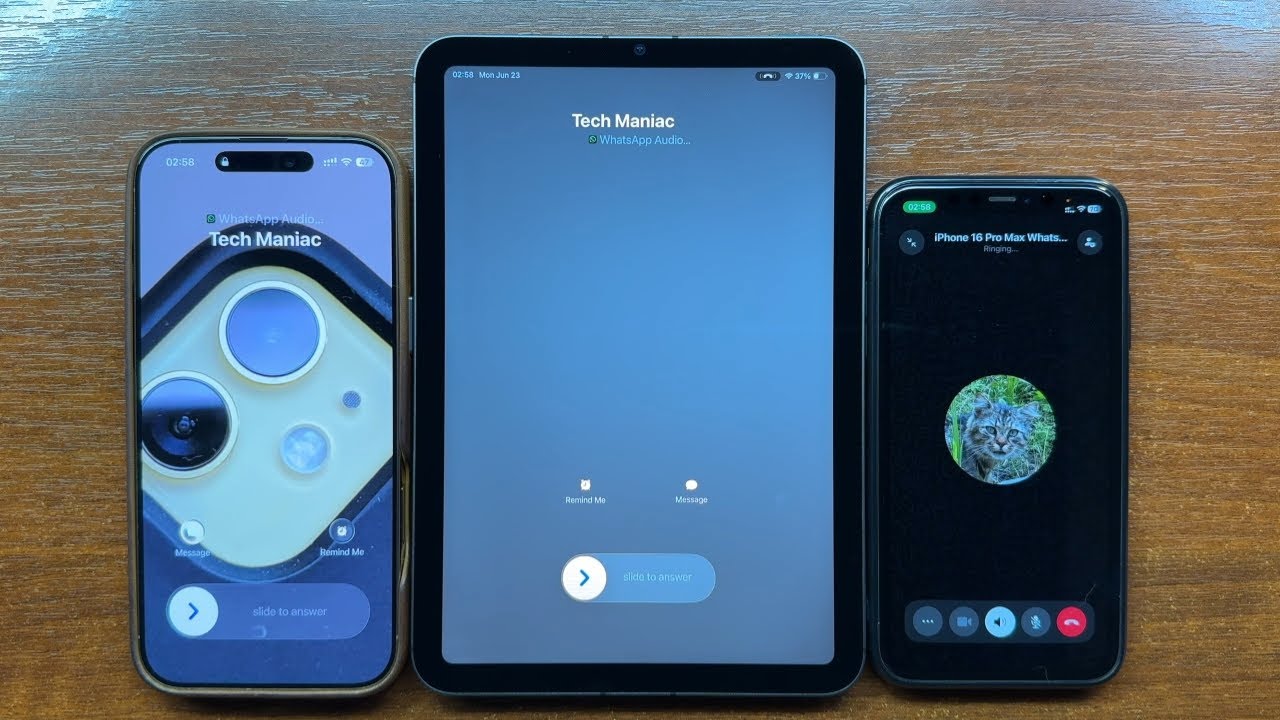 iPad Mini 6 iPadOS 26 Beta Phone App & WhatsApp Outgoing & Incoming Call