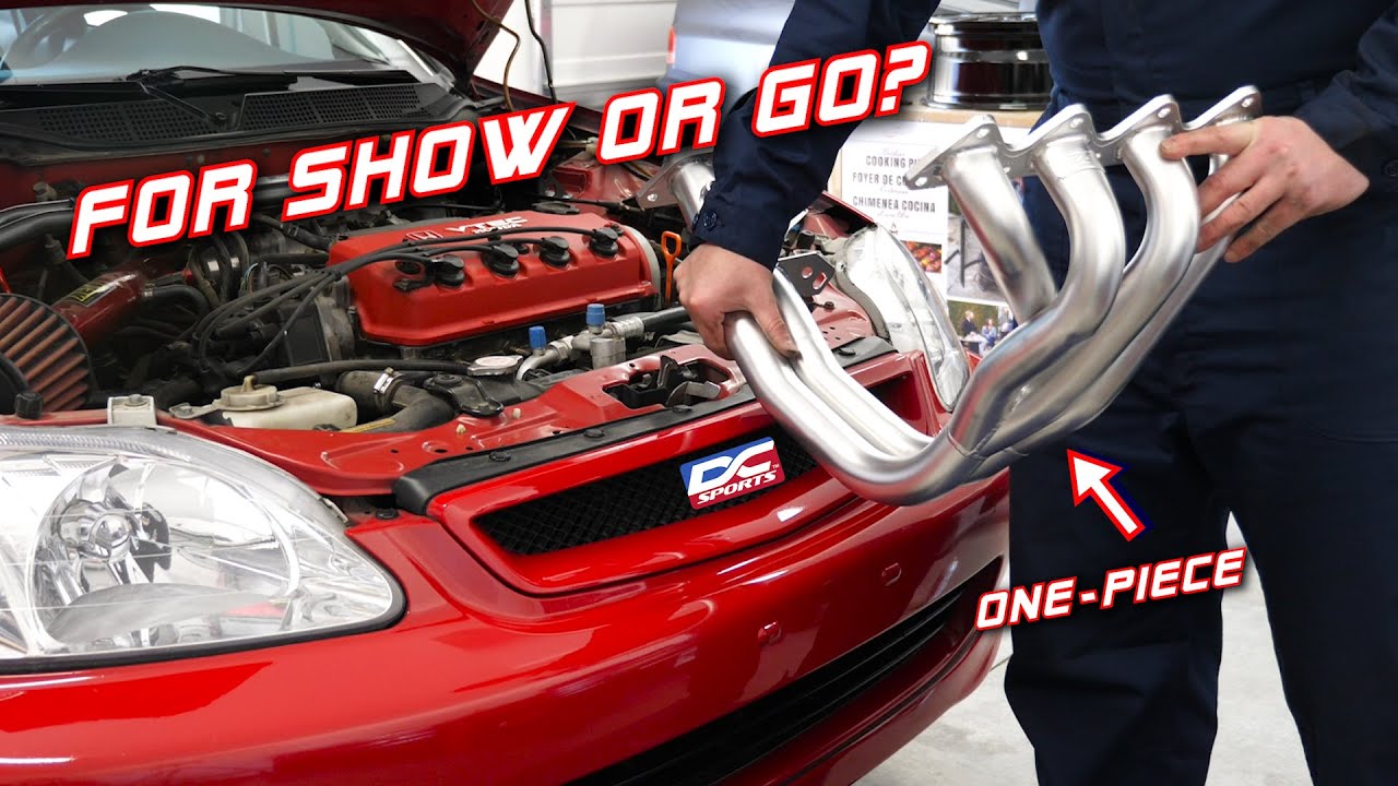 Установка коллектора DC Sports 4-2-1 Honda Civic | Звуки SOHC VTEC!