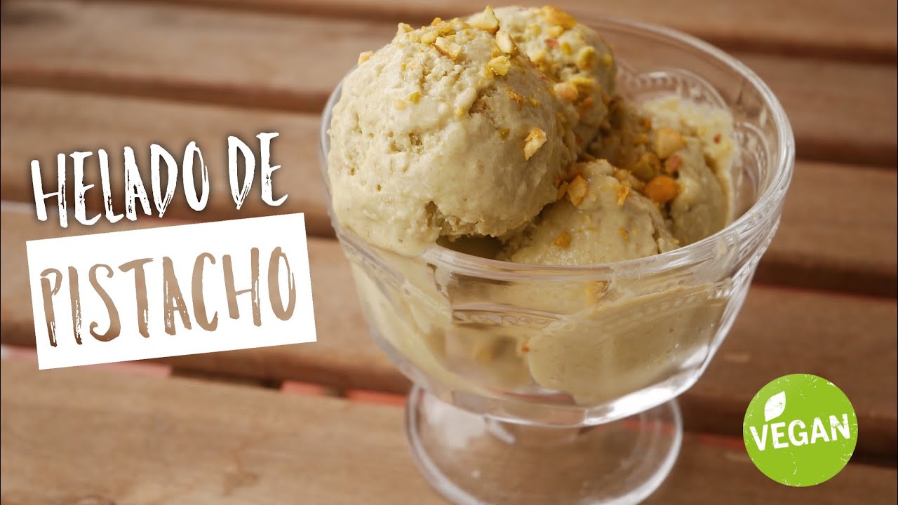 HELADO DE PISTACHO vegano y saludable | sin máquina