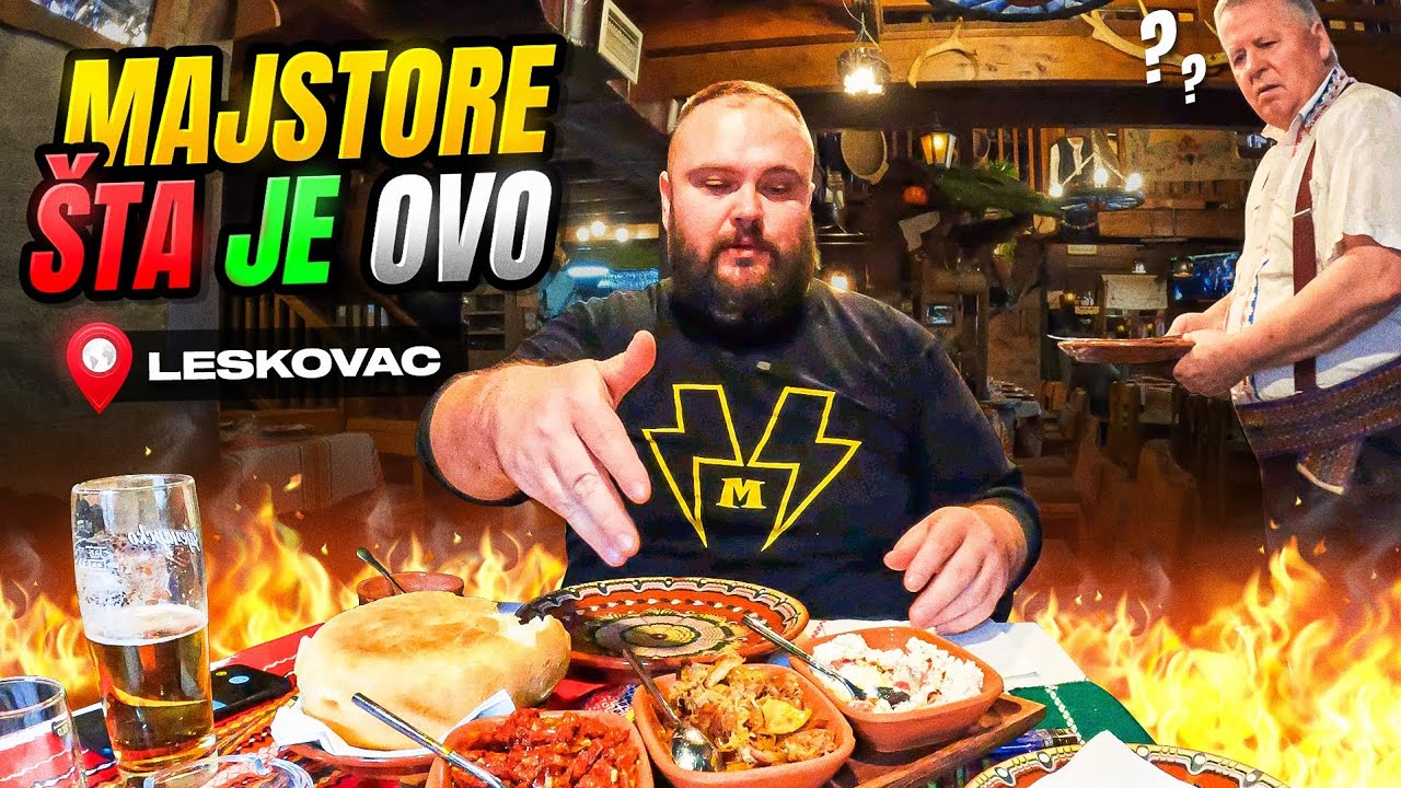 POJEO sam LESKOVAČKI VOZ PUN ROŠTILjA !!! Specijalitet koji se PAMTI - Etno Brvnara GROŠ