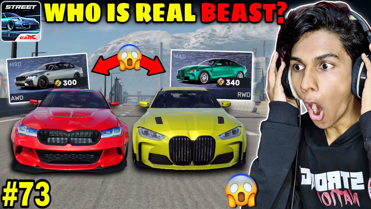 Very Dangerous Race BMW M5 Vs BMW M4 😱🔥 - Kaam Gamer - CarX Street Gameplay in Hindi