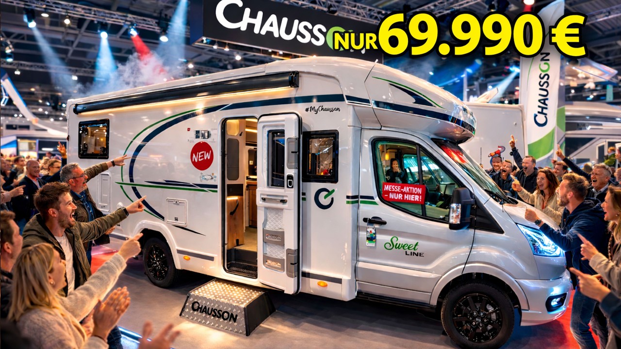 WOHNMOBIL TEILINTEGRIERT 2026 Neuheiten Chausson 797 Sweet Line NUR 69 990 Euro