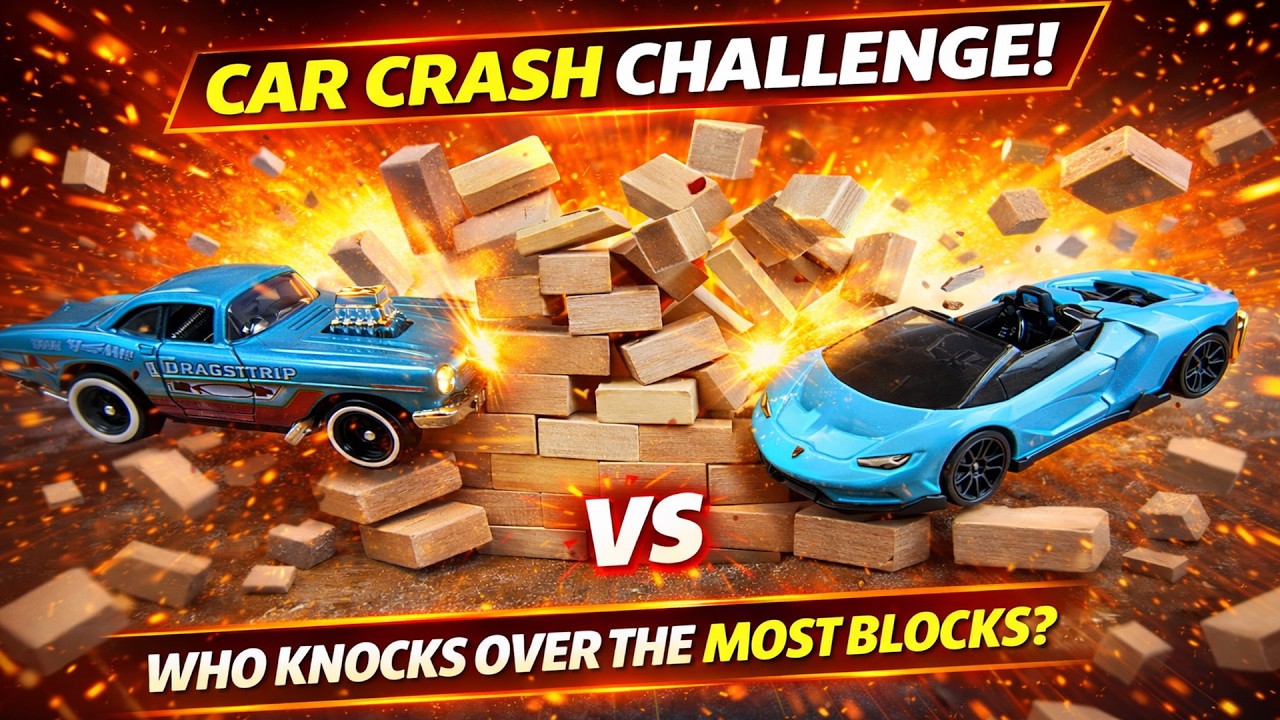 Block Tower Crash Challenge – Who Knocks Down More?