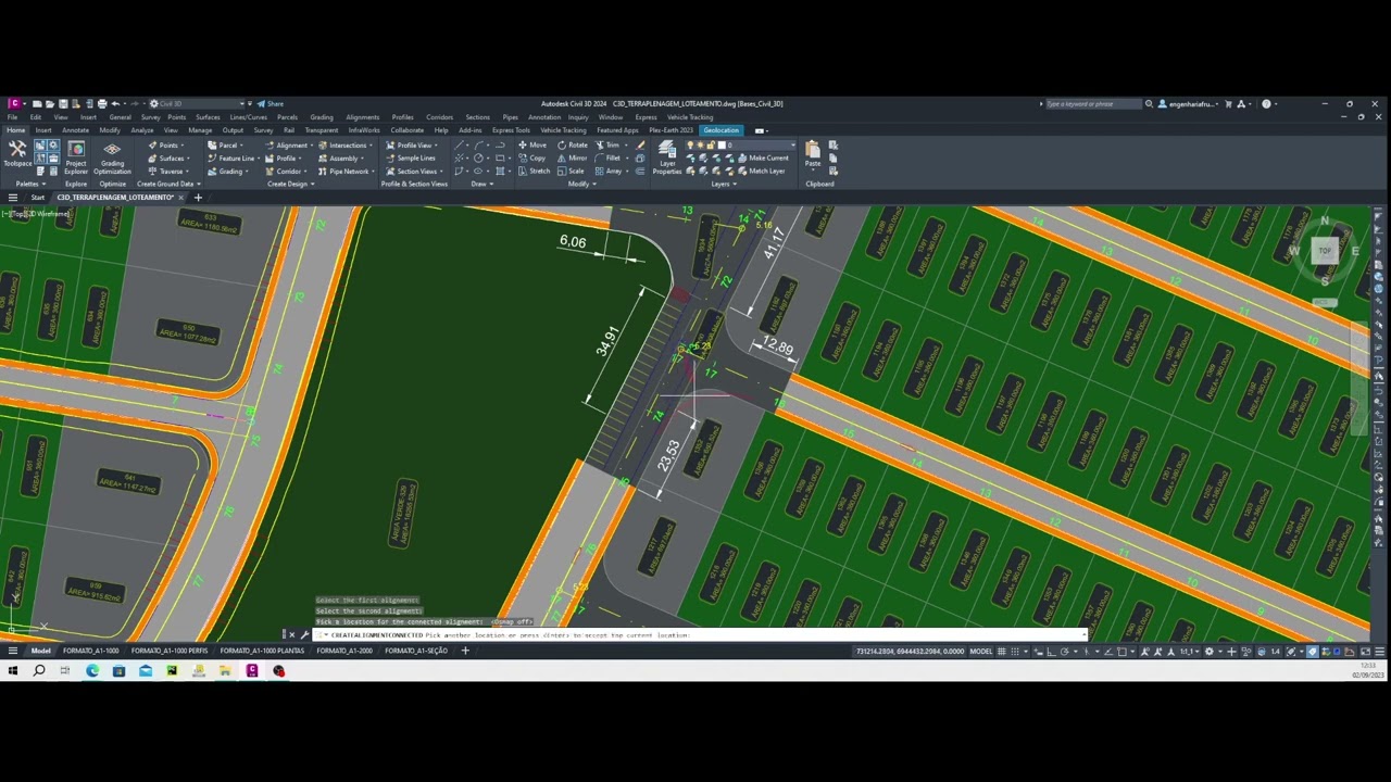 Modelando Interseção Manualmente   Parte 1   Autodesk Civil 3D