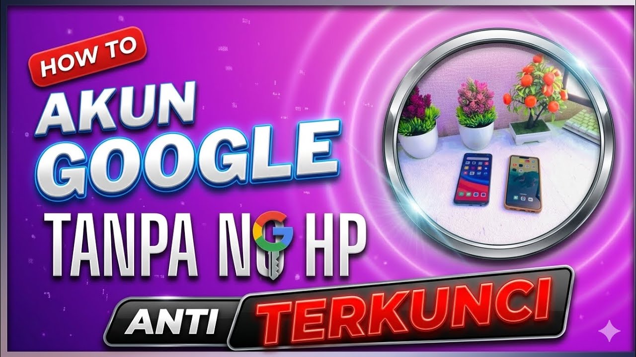 AKUN GOOGLE TANPA NOMOR HP ANTI TERKUNCI