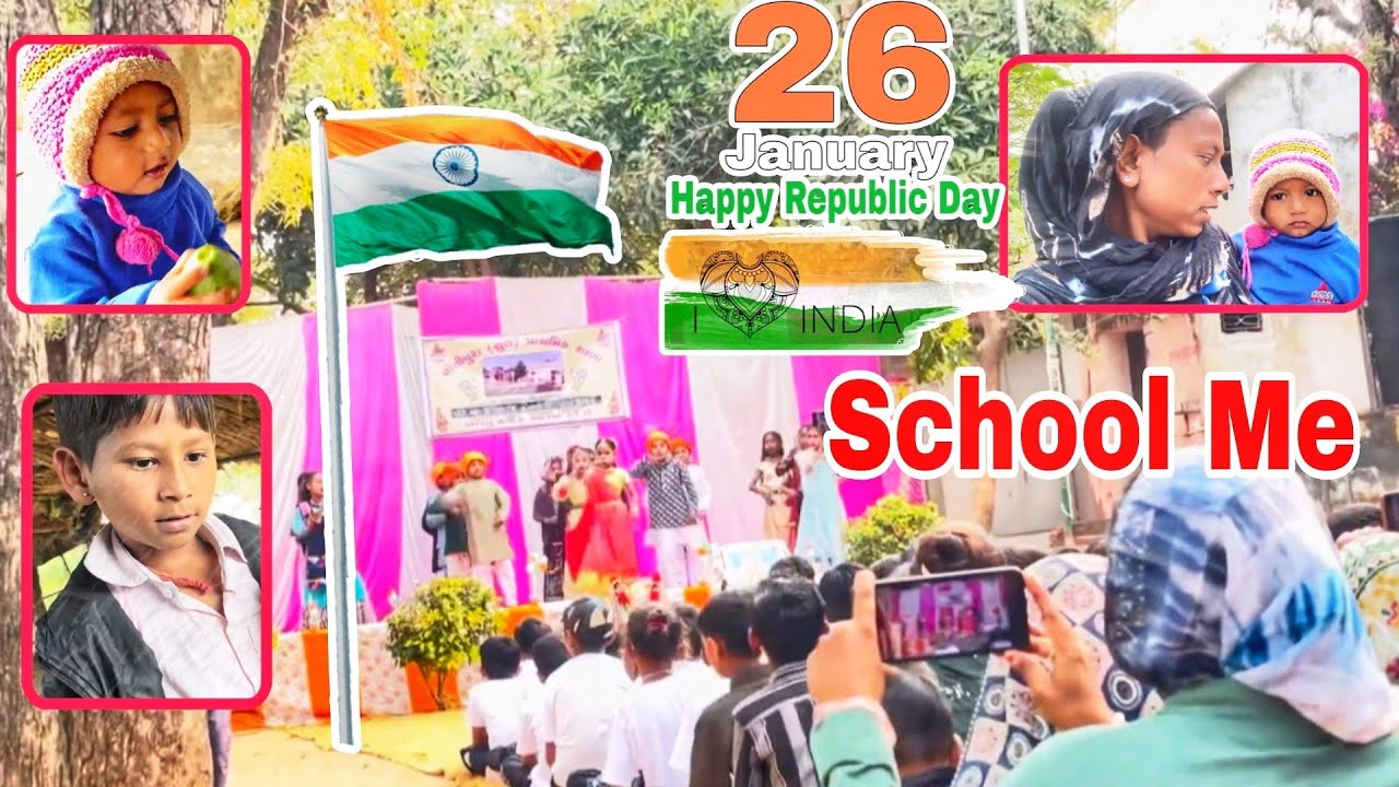 26 January 2026 🇮🇳 Happy Republic Day // Aaje School Ma Gaya 🥰 Chuhan Family Vlogs Thakor Femily 
