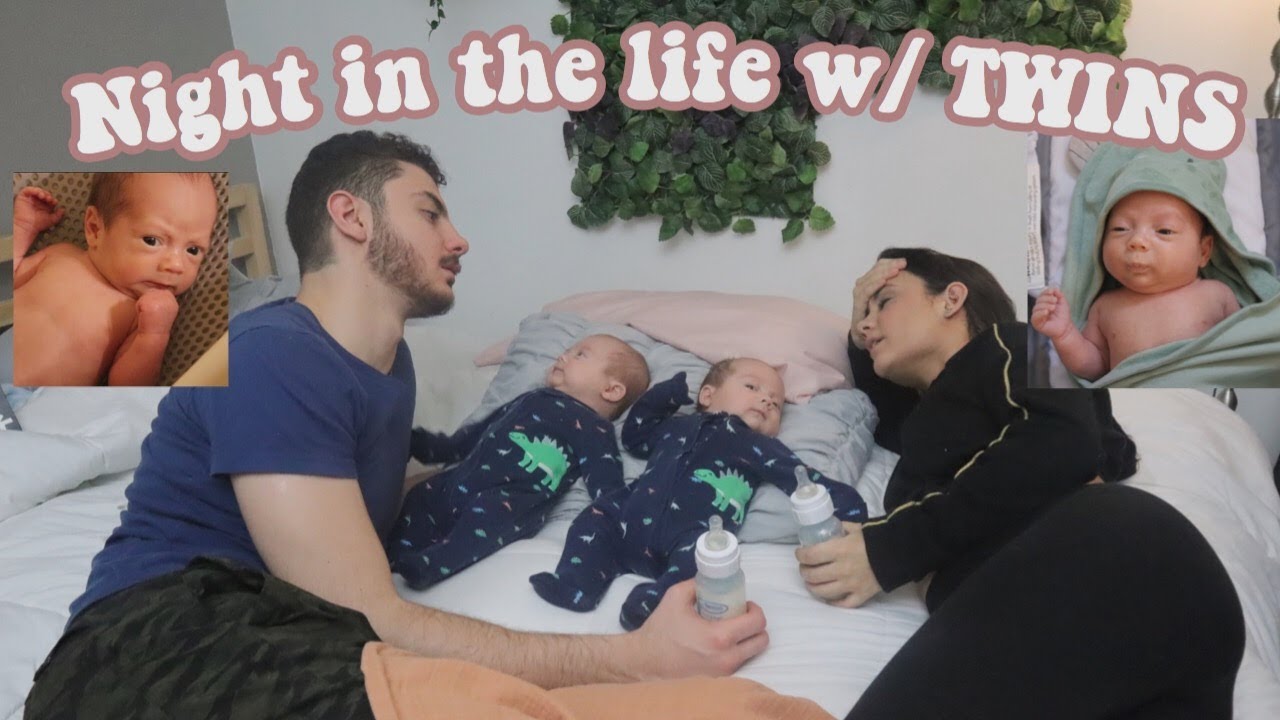 A NIGHT in the life with TWINS! | Our night time routine