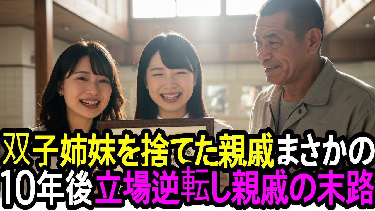 両親を亡くした双子を「金がかかる」と捨てた親戚、元ヤクザの叔父が引き取った10年後…立場逆転の末路に涙が止まらない【感動する話】【逆転劇】