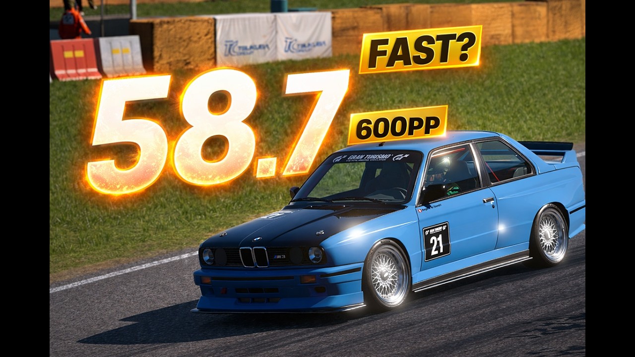 GT7 600PP Tsukuba 58.7 – BMW M3 E30 Time Trial | EP01