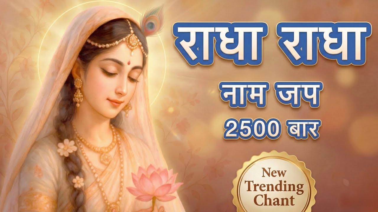 Radha Naam Jap 1100 Times — Destroy Anxiety & Stress | Powerful Akhand Dhun | Moksha Marg