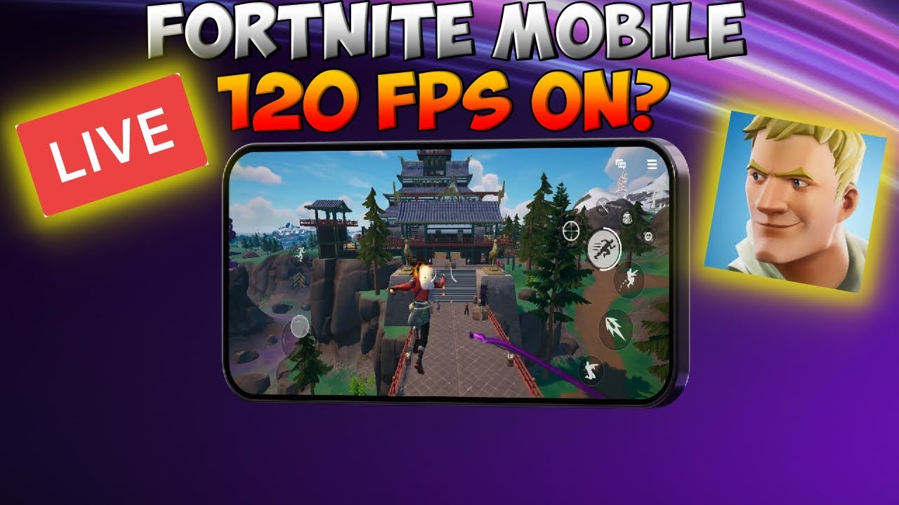 JOGANDO FORTNITE MOBILE NO MOBILE HUD 5 DEDOS/ iphone 16 pro max!