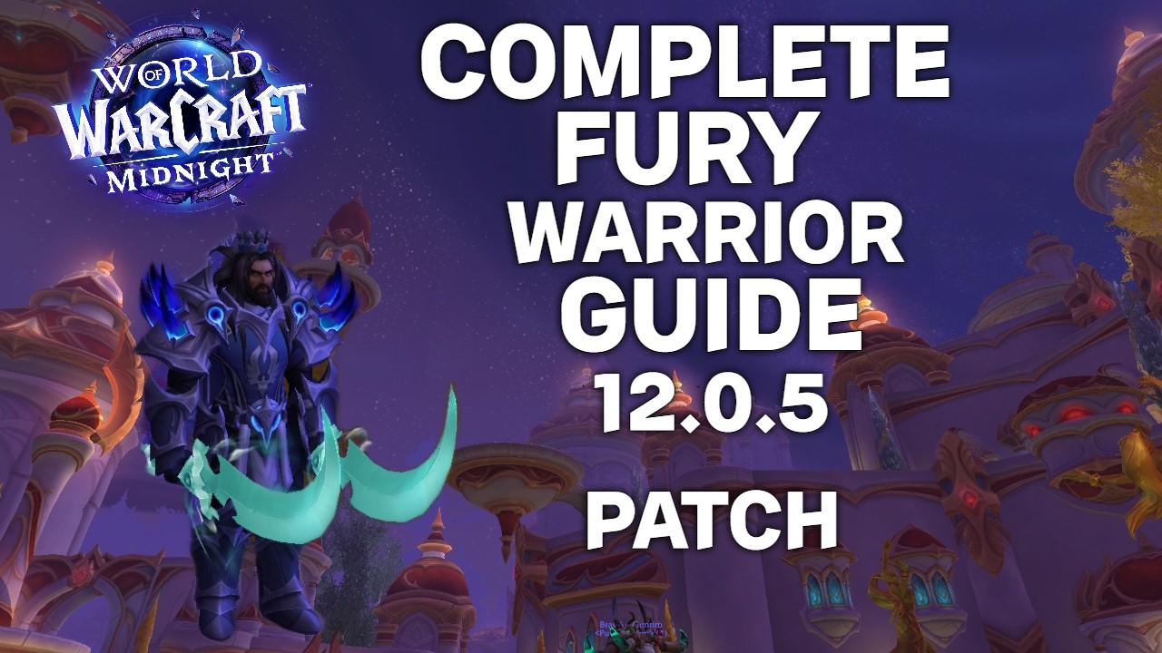 Полное руководство по воину ярости в WoW Midnight 12.0.5! Урон по одной цели, урон по области, та...