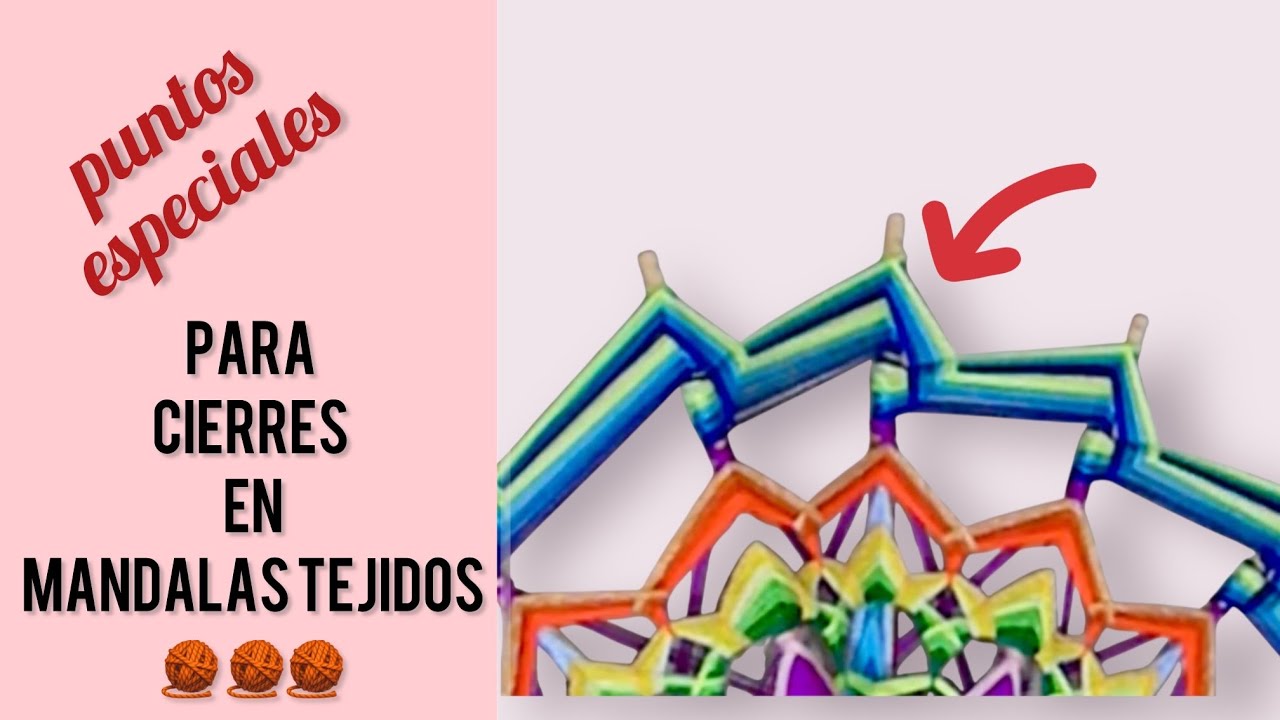 CLIP 3  -  PUNTADA PARA HACER CIERRES  EN  MANDALAS TEJIDOS 🧶