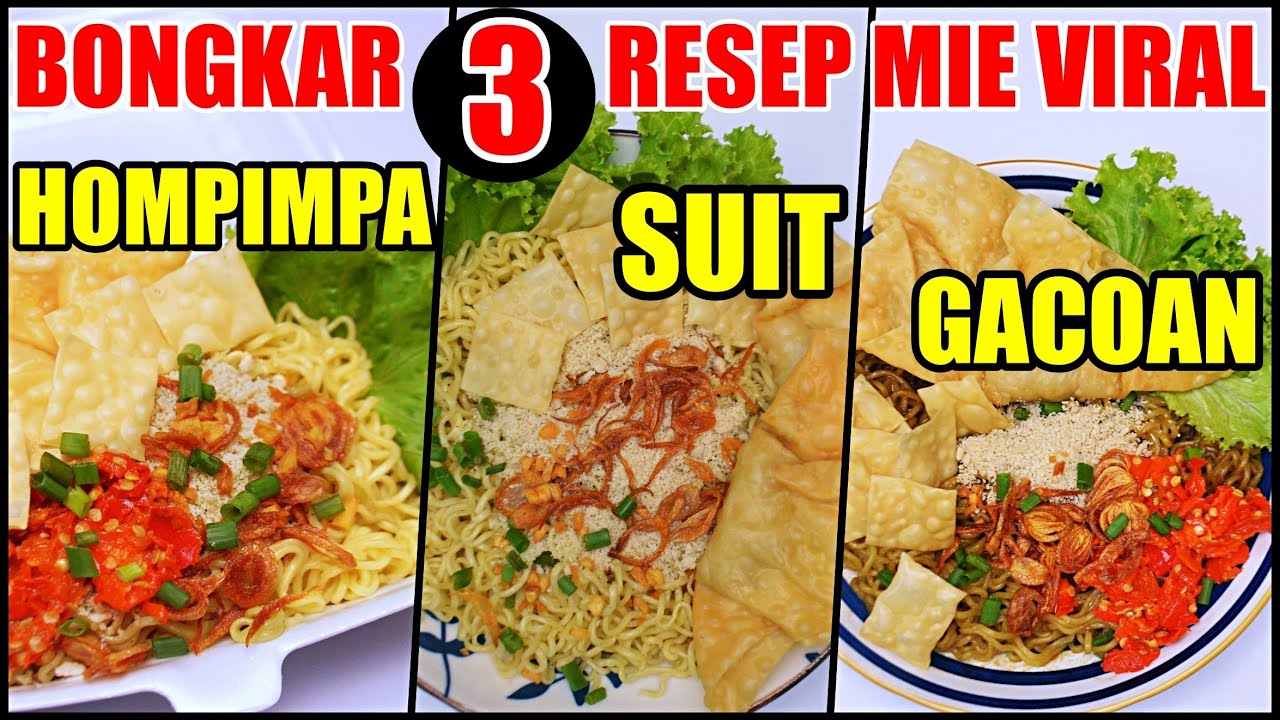 BISA JADI FROZEN FOOD | 3 MENU MIE ALA GACOAN TIDAK PERLU ANTRI