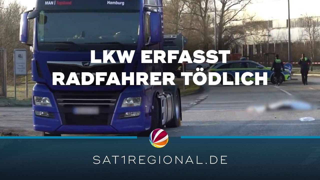 Tödlicher Unfall: Lkw erfasst Radfahrer in Hamburg