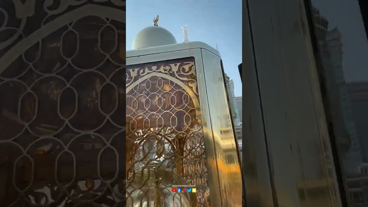 Close view of Maqam_e_Ibrahim 🕋🌹| Near Baitullah Sharif 🕋🌷#Baitullah #makkah #madina #Allah #shorts