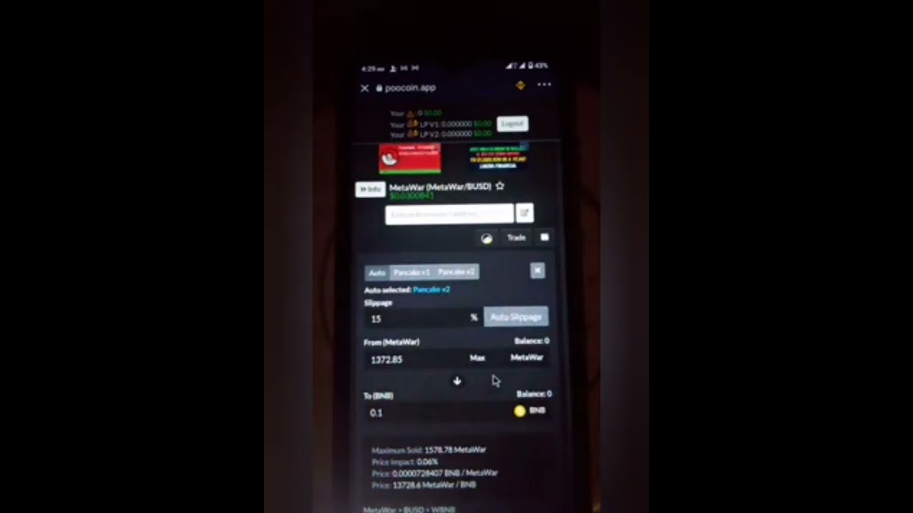 How to trade with poocoin.app on trust wallet