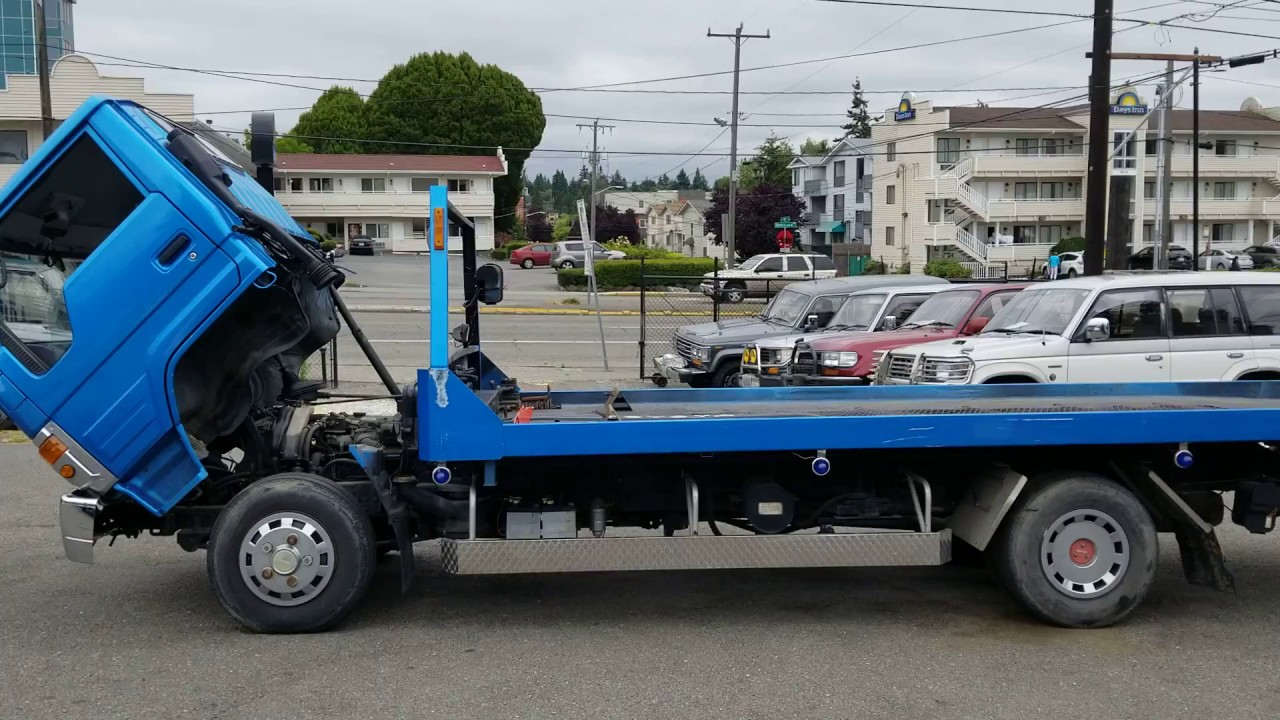 1993 Toyota Dyna Towing Truck Safety loader BU94 diesel 3.7L 14B  96,000km USA WA : SOLD.