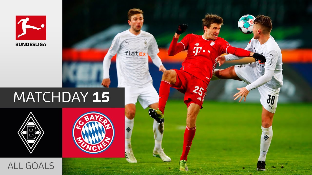 5 Goal Thriller | Borussia M'gladbach - FC Bayern M&uuml;nchen | 3-2 | All Goals | Matchday 15