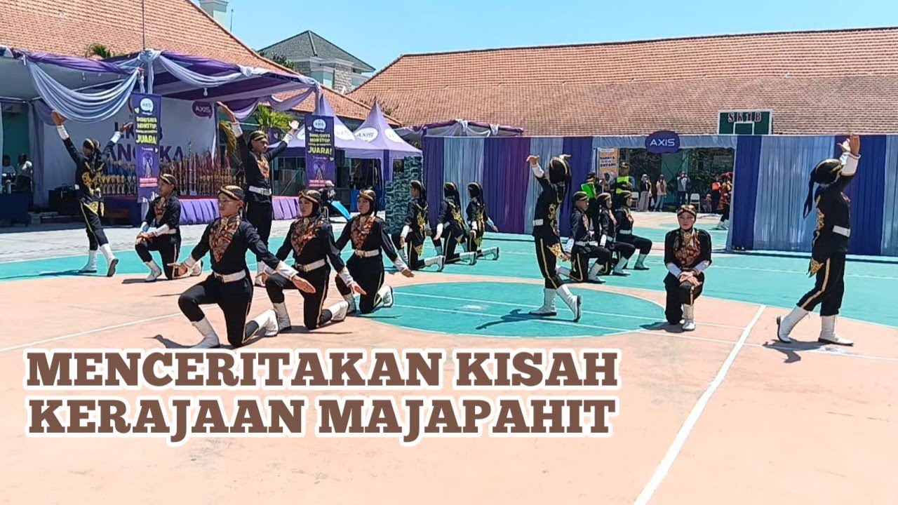 MENCERITAKAN KERAJAAN MAJAPAHIT | PENAMPILAN PASKIBRA MAN 2 MOJOKERTO DI LKBB SANCAKA SMKN 1 BUDURAN