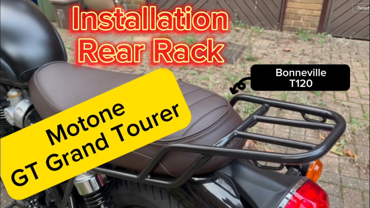 Motone Grand Tourer Rack Installation T120 Triumph