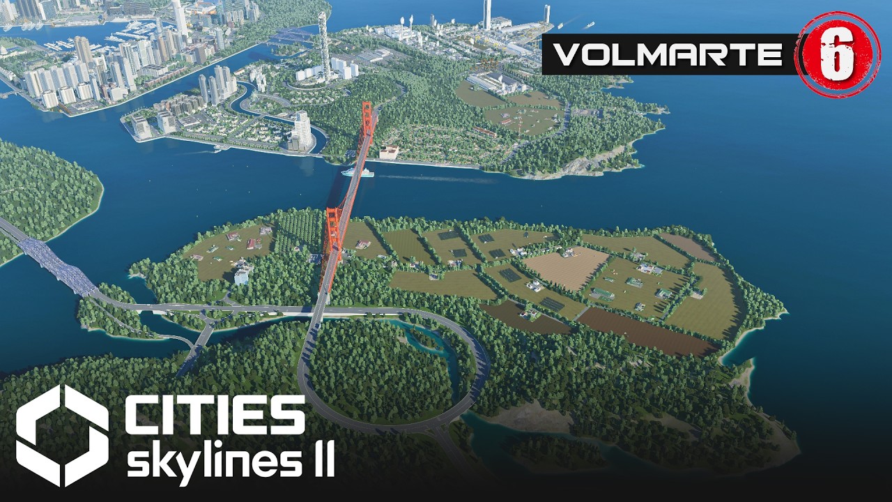 Volmarte ЧАСТЬ 6 - Как построить реалистичный город в #citiesskylines2 (ускоренная съемка)