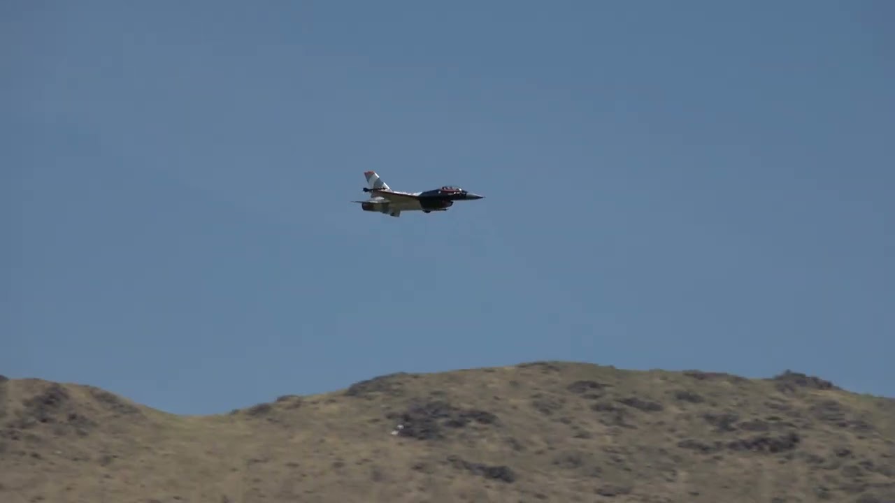 Jone Ostebo's BVM 1/6 scale F-16 turbine jet flight Thursday Jets over California 2024