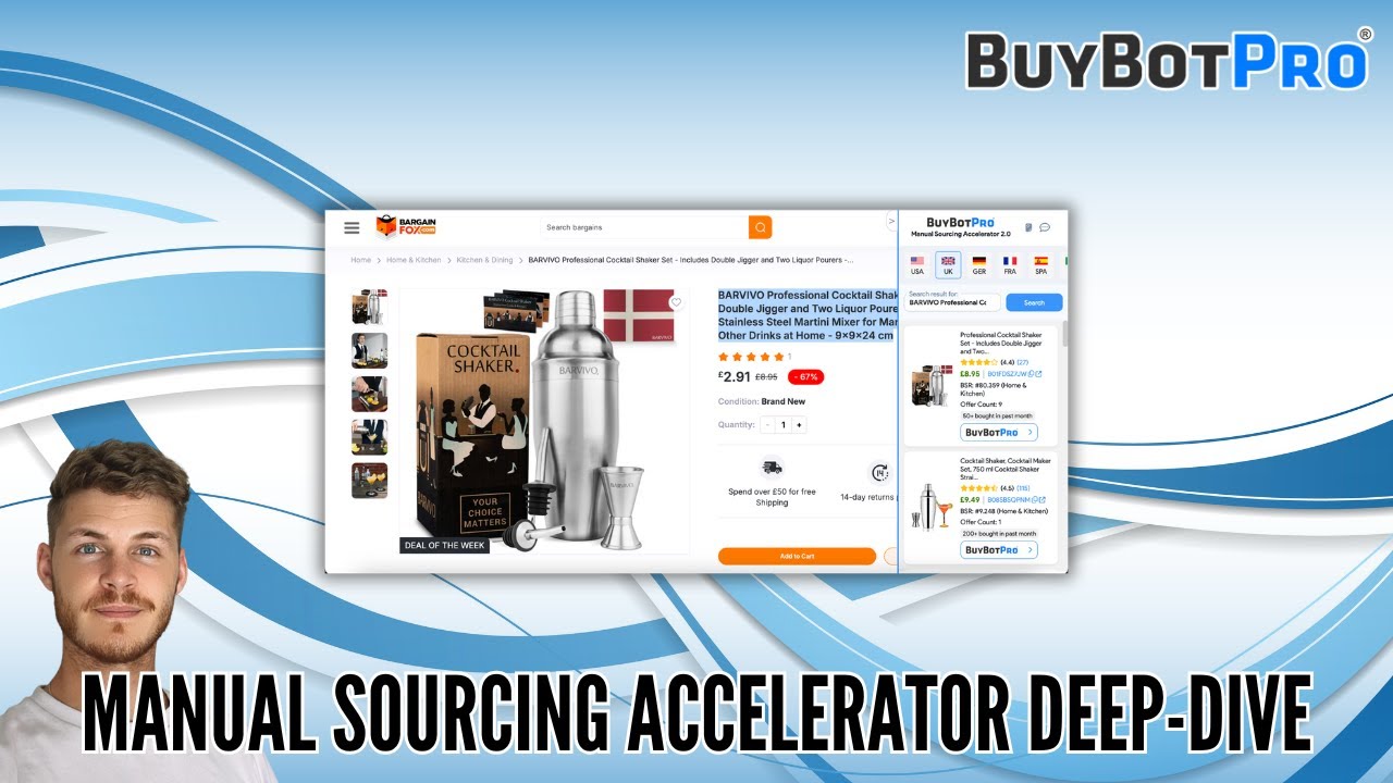 Manual Sourcing Accelerator Deep Dive - Source And Analyse Amazon Deals AT THE SAME TIME