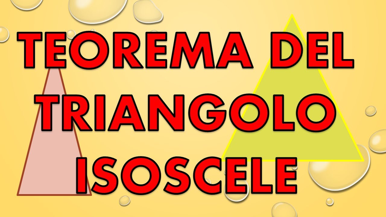 TEOREMA DEL TRIANGOLO ISOSCELE con dimostrazione e teorema inverso