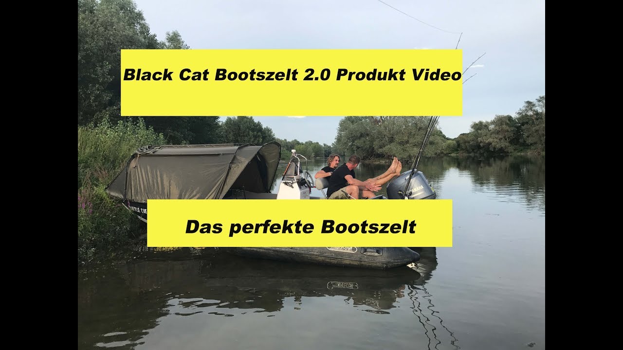 Black Cat Bootszelt 2.0 / Das perfekte Zelt f&uuml;r alle Boote / Produktvideo / Bootsangeln