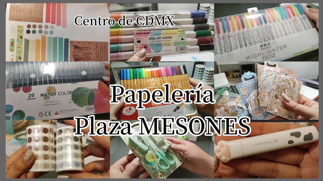 💫🎉HAUL de papelería CENTRO DE LA CDMX plaza mesones 🌟 |• Hope Noz