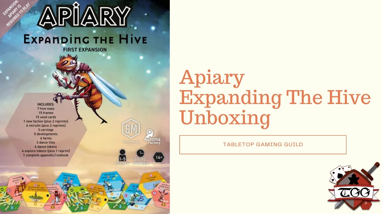 Apiary Expanding The Hive Expansion Board Game Unboxing