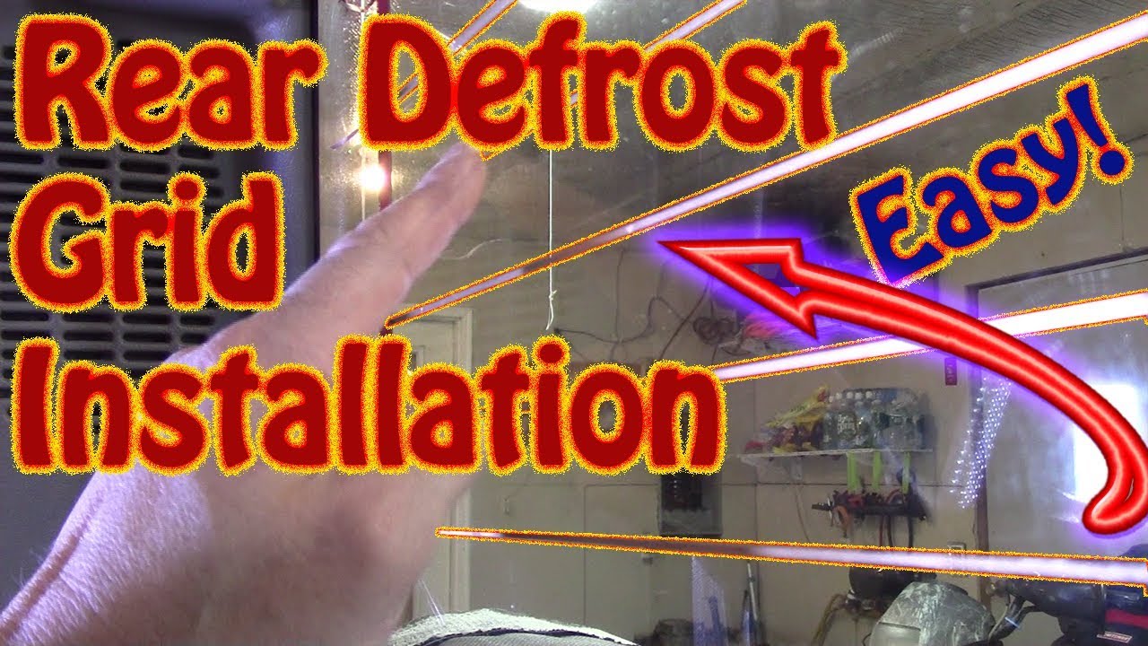 DIY Rear Defrost Replacement  Grid Installation Clear View \ Frost Fighter Copper Replacement Grid