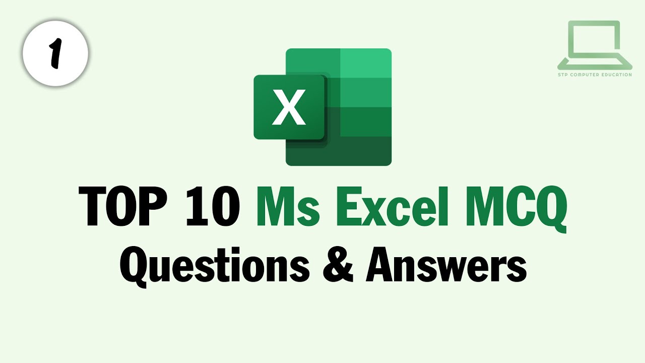 Top 10 MS Excel MCQ Questions and Answers | Live Class 1