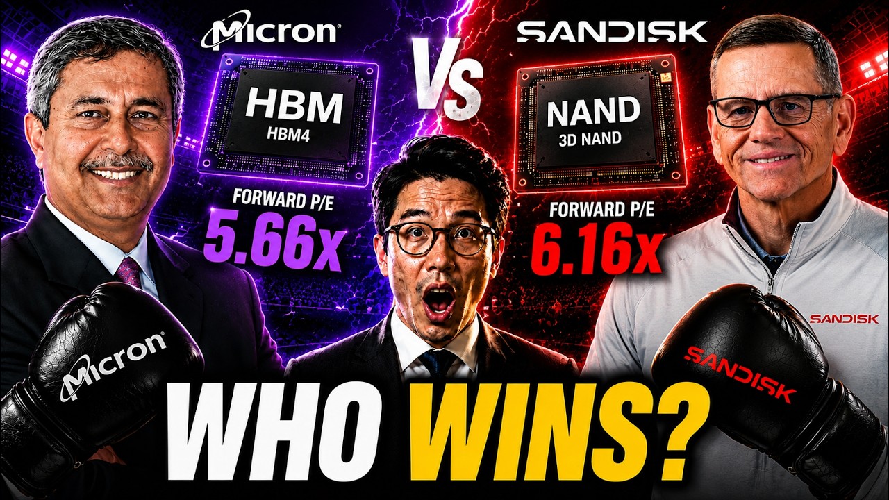 Micron против SanDisk: какая акция в сфере ИИ-памяти победит в ближайшие 3 года?