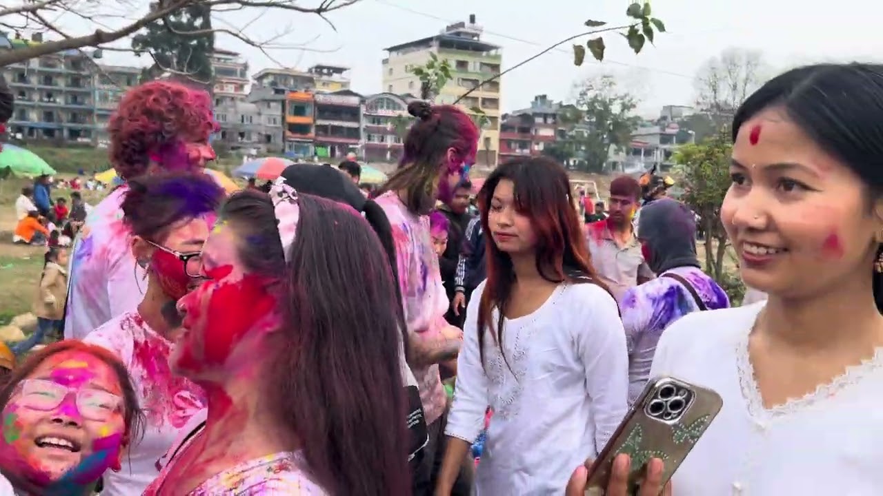 Holi Festival in Nepal |Crazy Celebration at Pokhara Lakeside |2026|