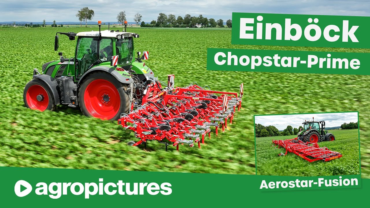 Einböck Premium Hackgerät Chopstar-Prime und Striegel Aerostar-Fusion 🚜🌾 Agropictures Technik Check