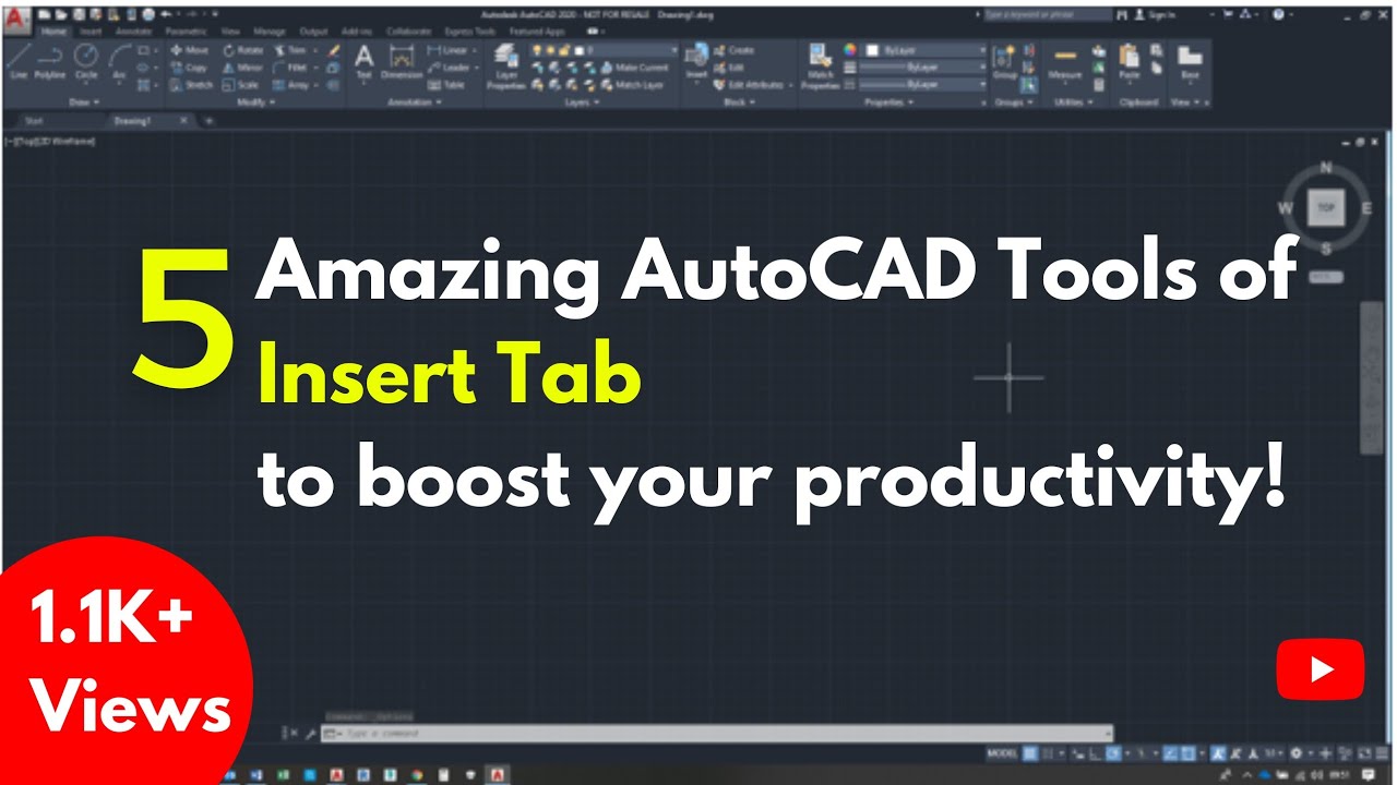 5 Advance AutoCAD Tools of Insert Tab to boost Productivity