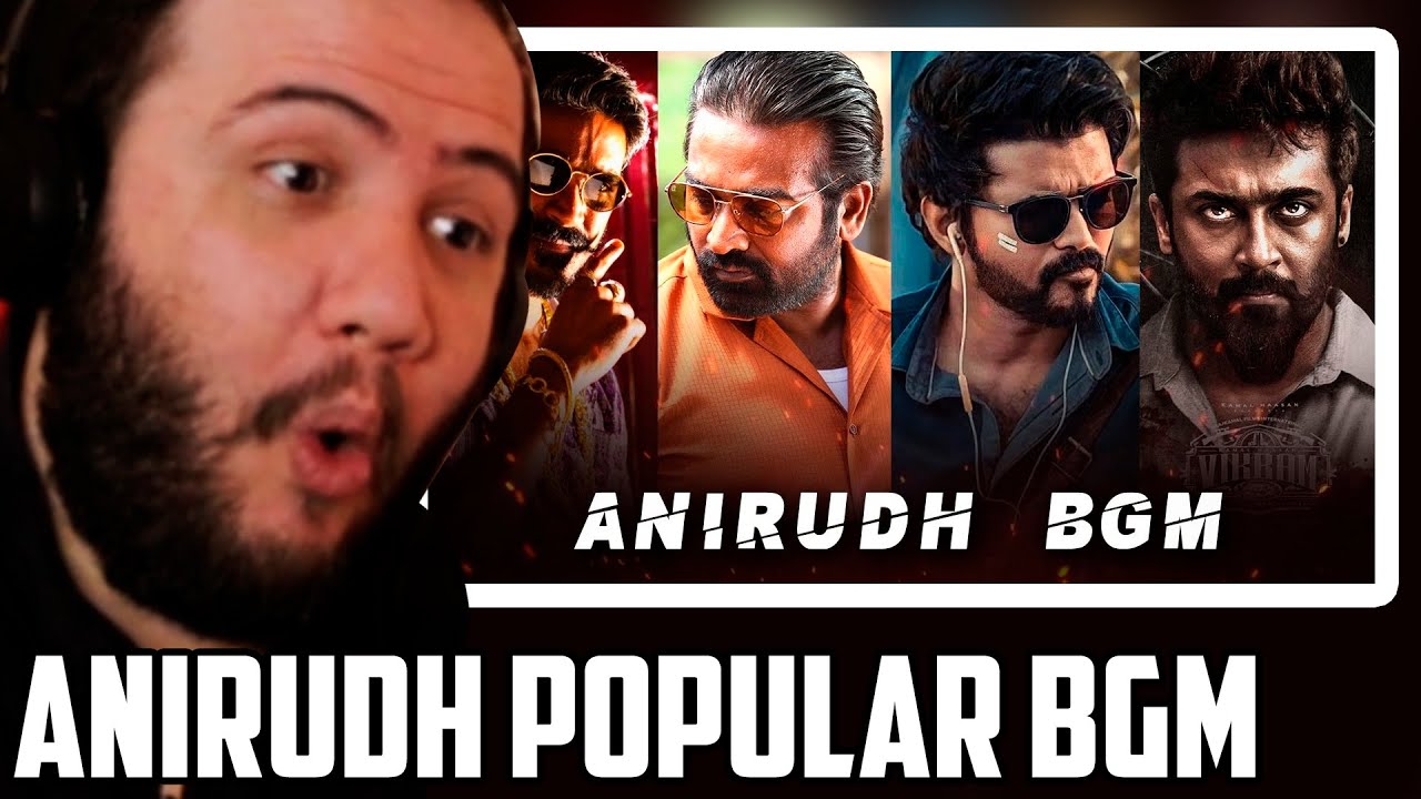 Anirudh Popular BGM (REACTION By Foreigner) ft.Master, Vikram, Rolex, Beast, Petta, Vedalam, Maari