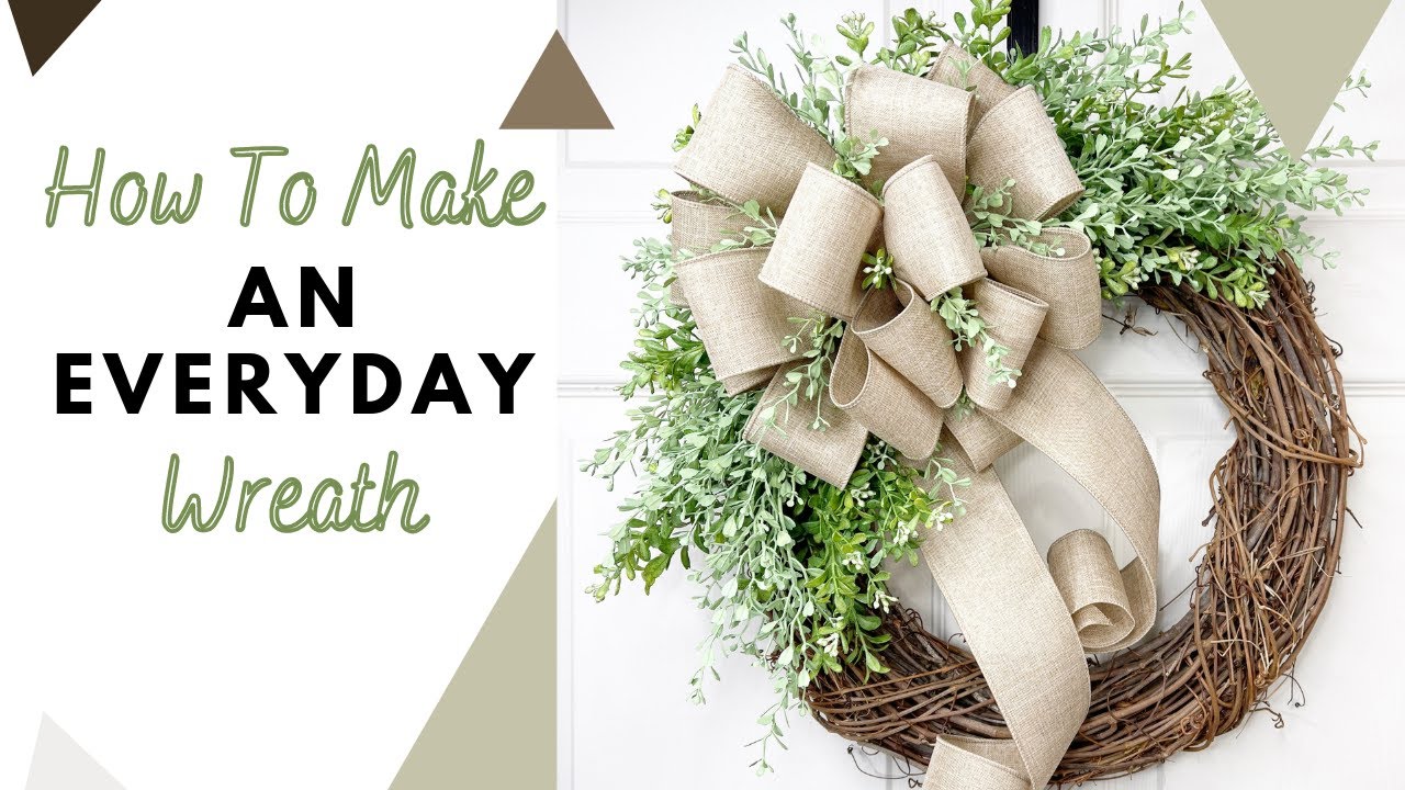 How To Make An Everyday Wreath! | Grapevine Wreath Tutorial | DecoExchange Tutorial