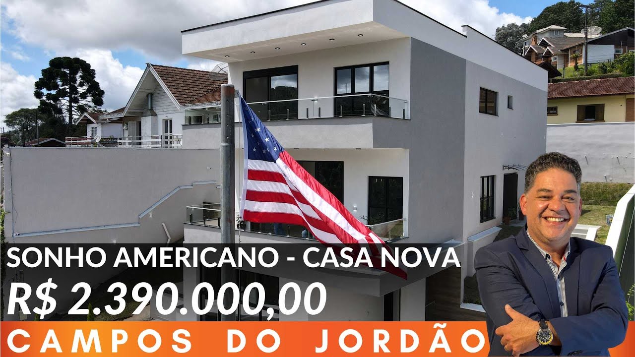 🍁  🇺🇸🇧🇷 UM SONHO AMERICANO EM CAMPOS DO JORDÃO -  R$ 2.390.000,00