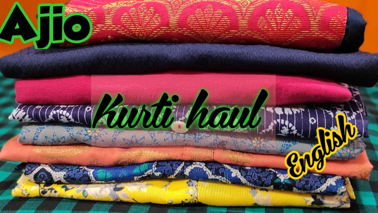 Ajio kurti haul in English || branded kurtis under 250